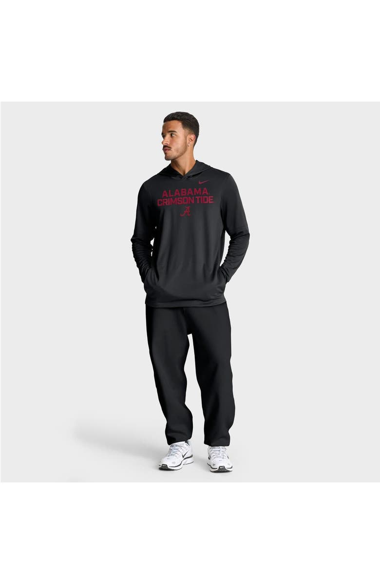 Nike Men's Nike Black Alabama Crimson Tide 2025 Sideline Performance Long Sleeve Hoodie T-Shirt, Alternate, color, 