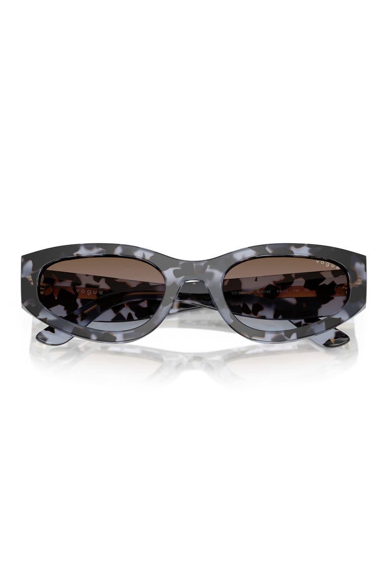 54mm Cat Eye Sunglasses, Alternate, color, BLUE TORT