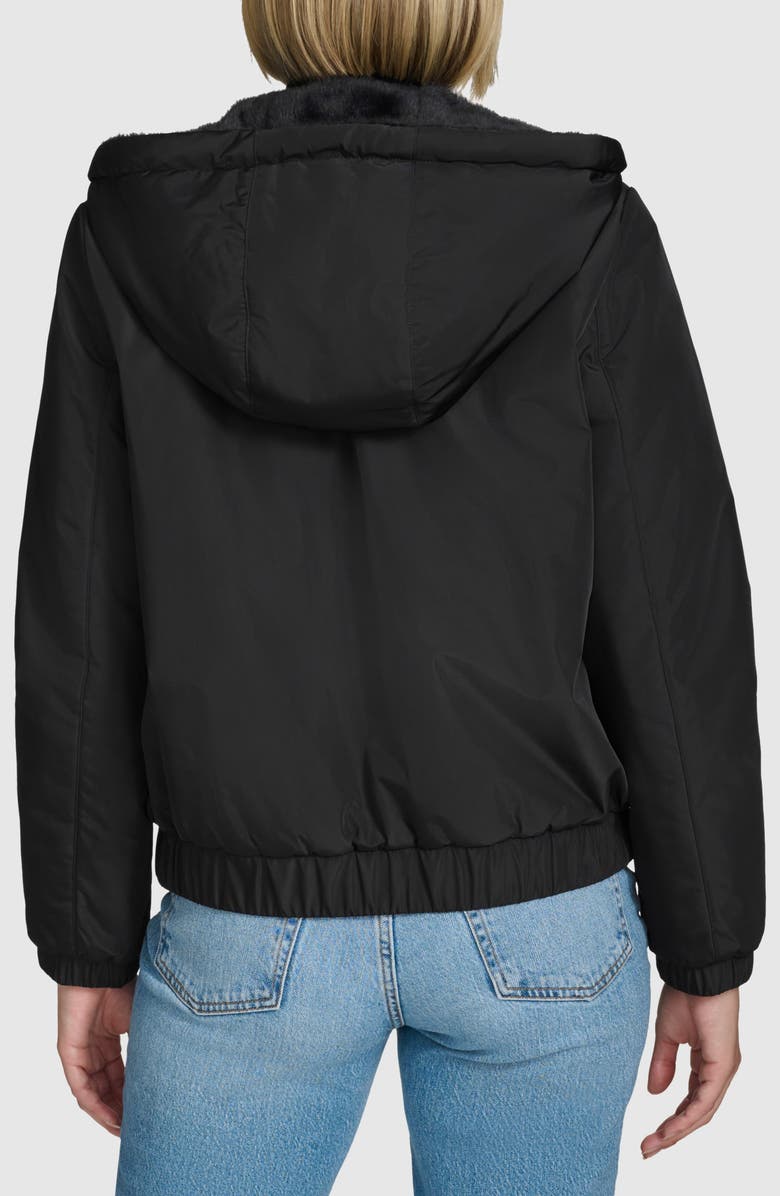 Andrew Marc Dalby Reversible Hooded Jacket, Alternate, color, Black