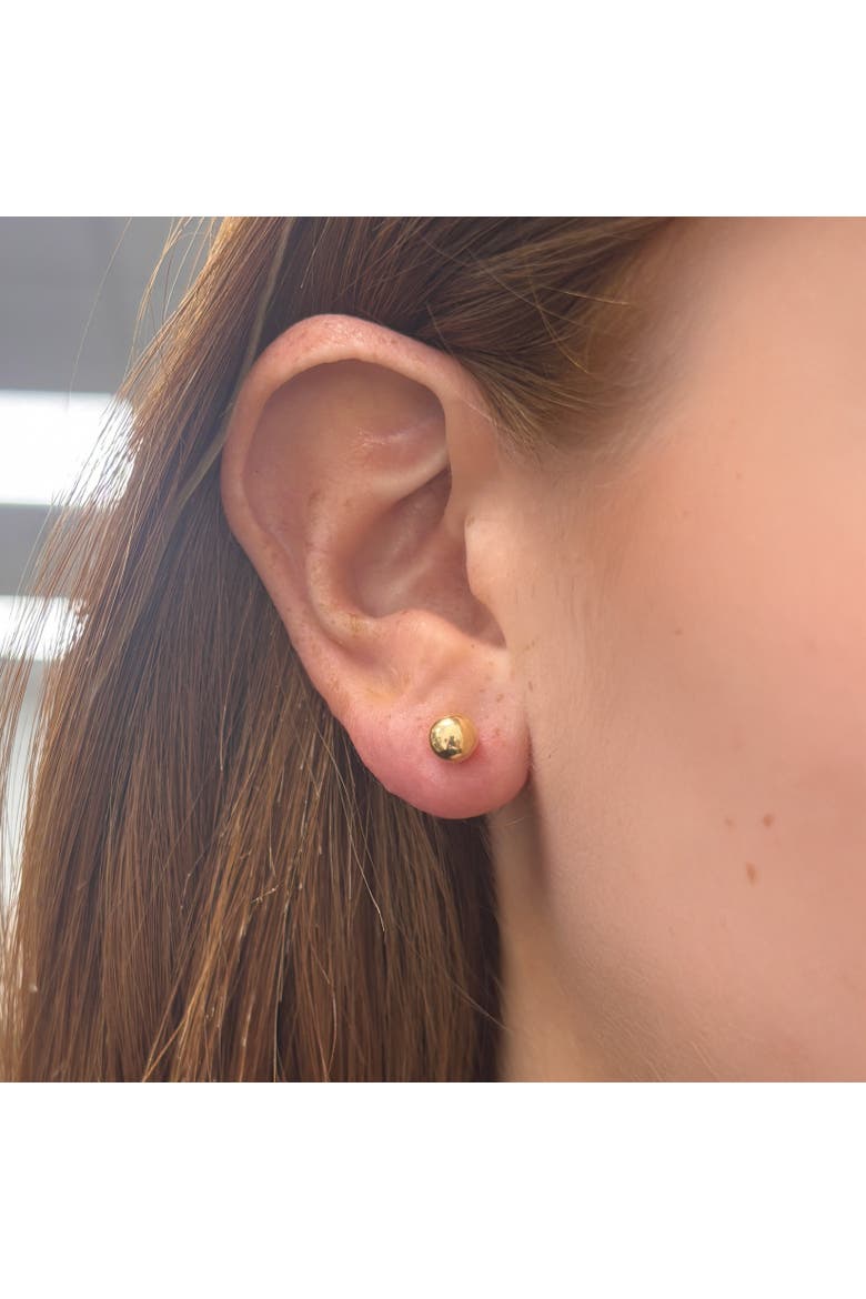 Baby Ball Screw Back Stud Earrings, Alternate, color, Yellow Gold