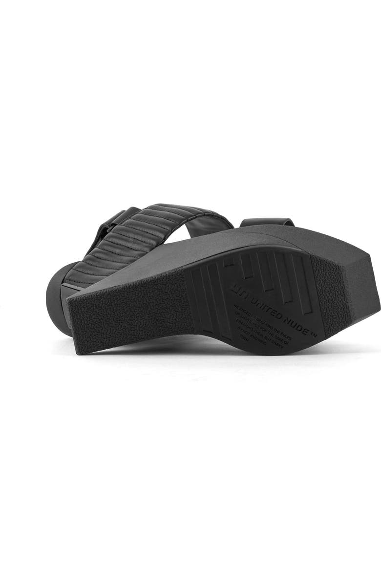 United Nude Delta Wedge Puffier Sandals, Alternate, color, Black