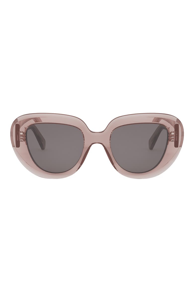 Bold 3 Dots 51mm Gradient Butterfly Sunglasses, Main, color, PINK / OTHER / SMOKE