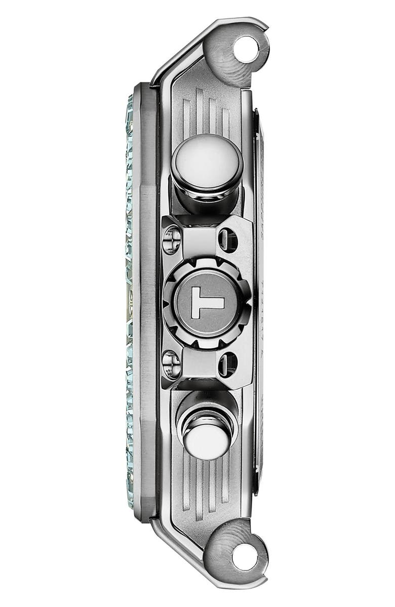 Tissot T-Race Chronograph Silicone Strap Watch, 38mm, Alternate, color, White Mother Of Pearl