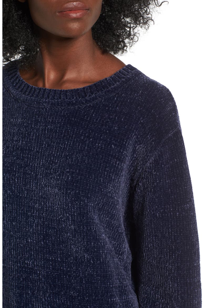 Chenille Pullover, Alternate, color, NAVY
