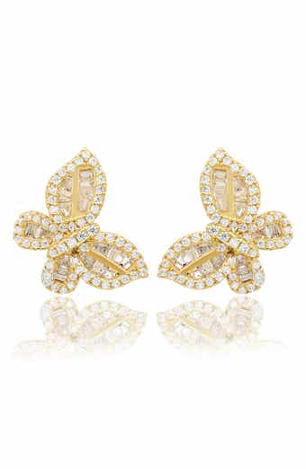 SUZY LEVIAN Butteryfly Stud Earrings