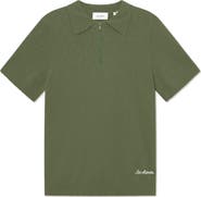 Les Deux Brad Zipper Cotton Polo