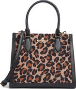 Kate Spade New York ellie spotted leopard canvas small tote bag