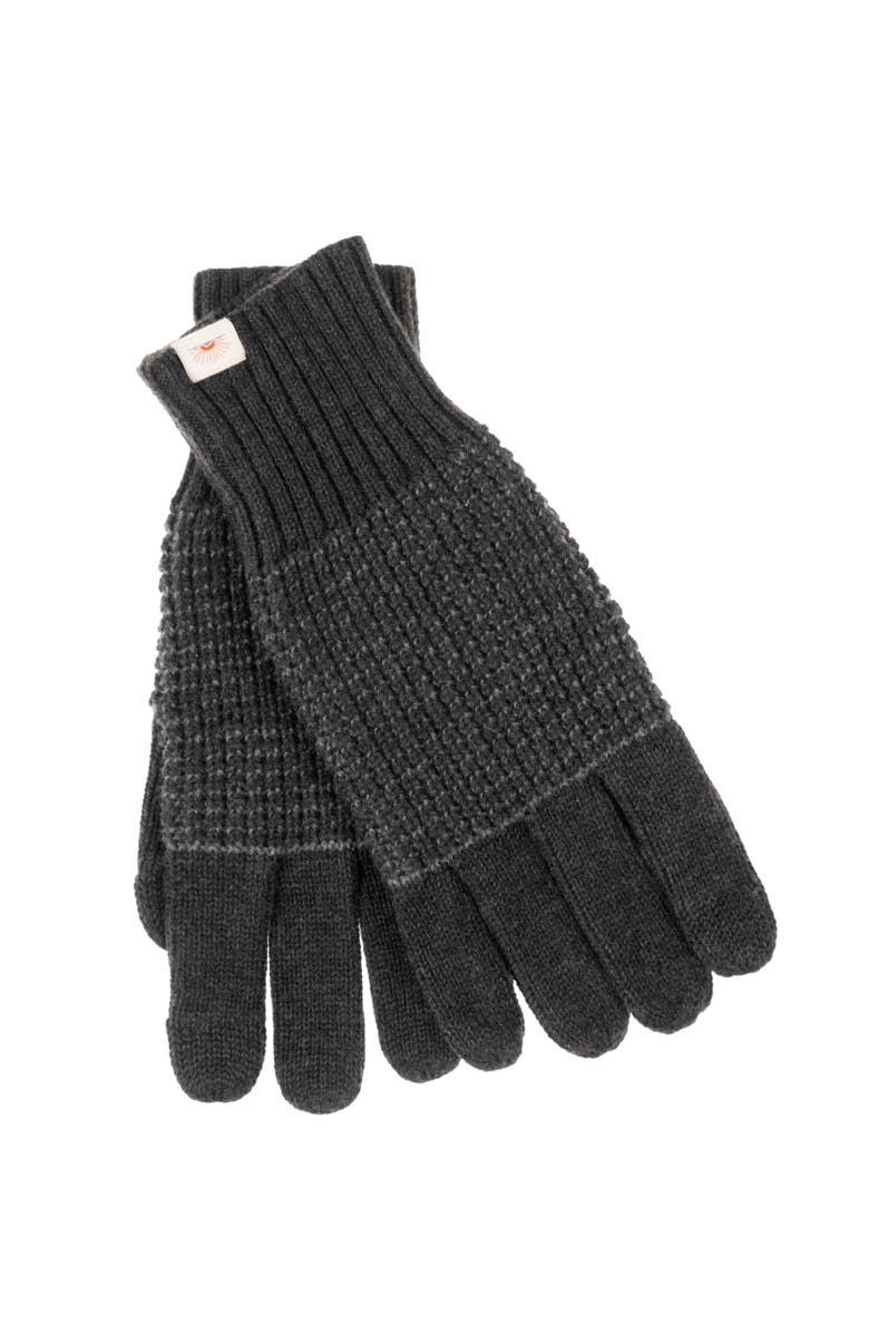 Faherty Winter Waffle Glove, Main, color, Ash