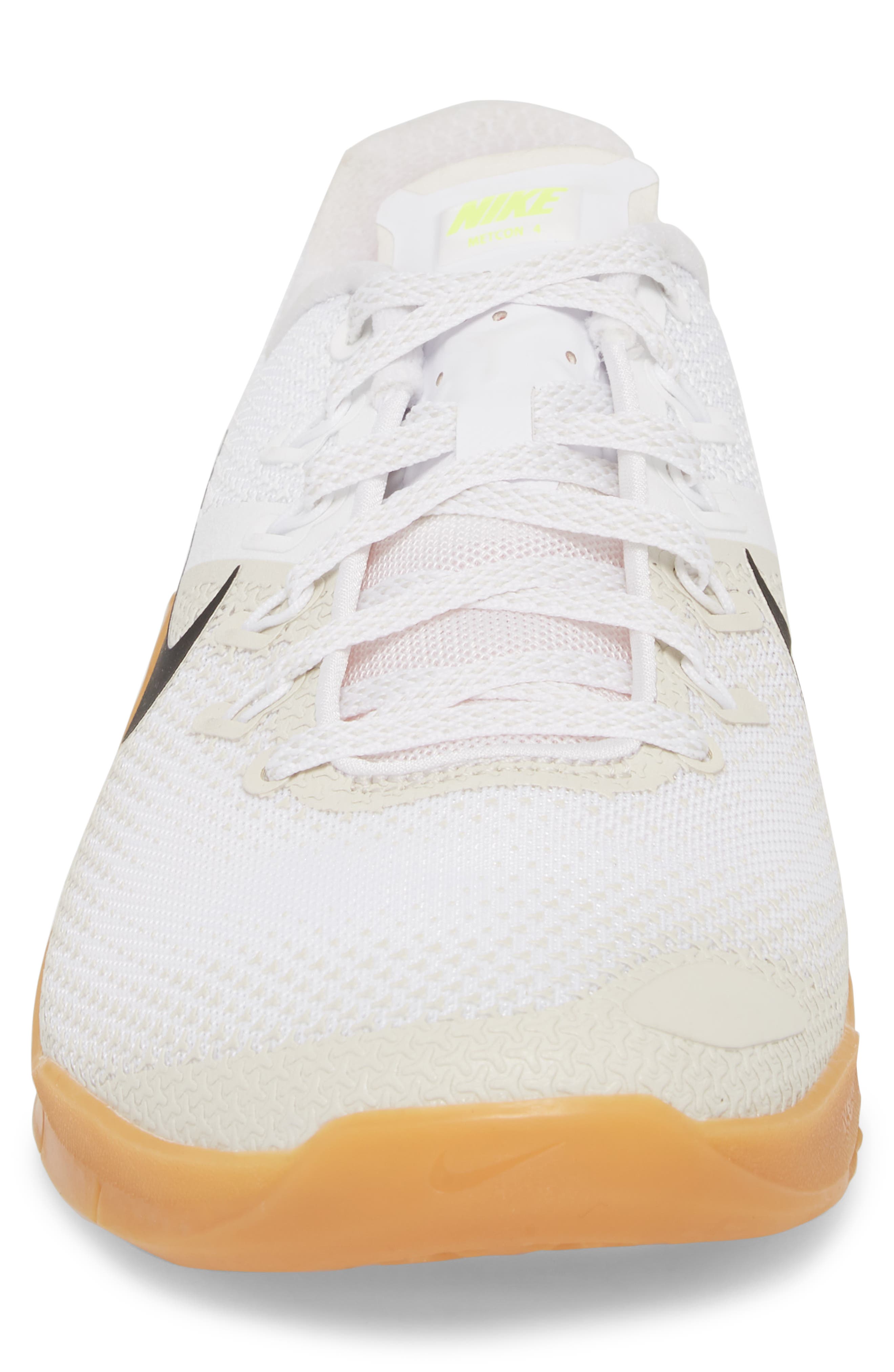 Metcon 4 Training Shoe, Alternate, color, WHITE/ BLACK/ LIGHT BONE