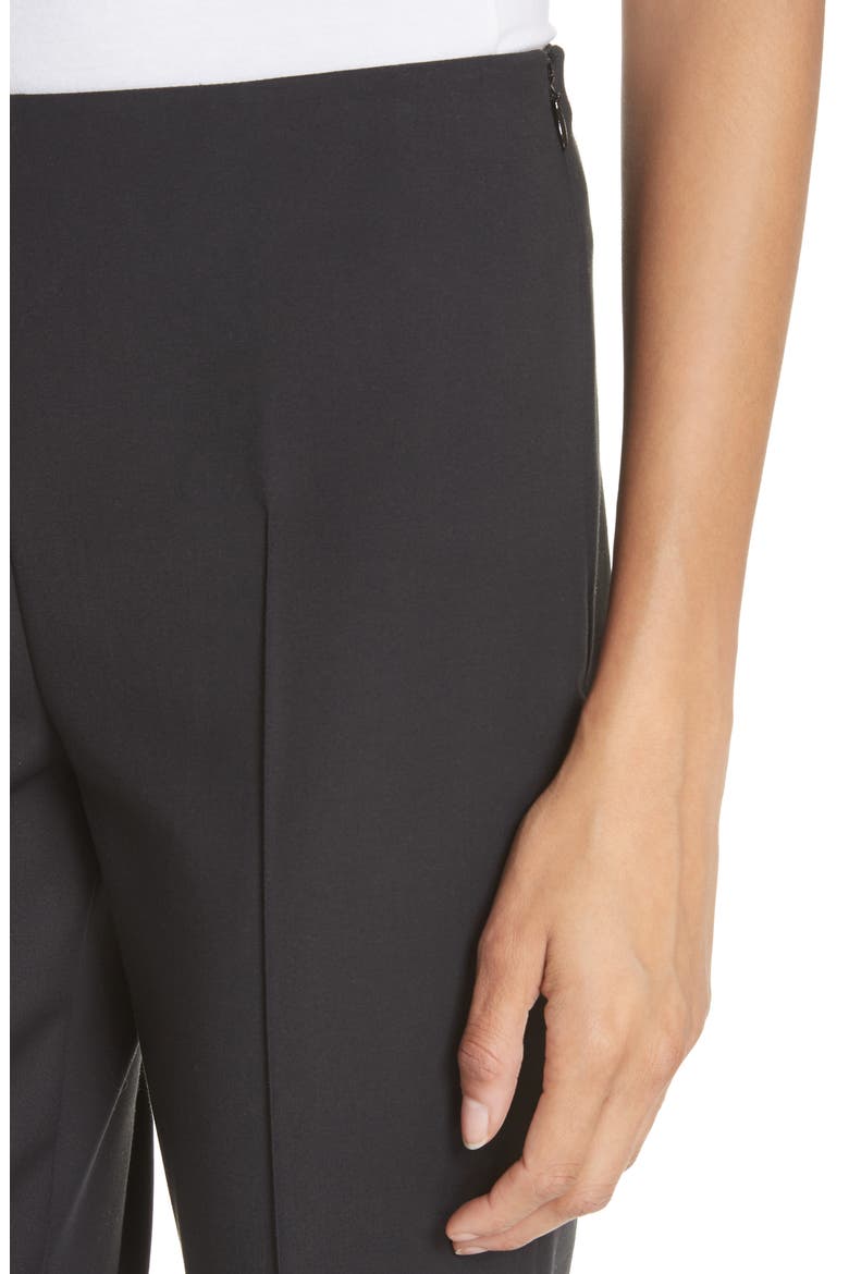 Melissa Slim Techno Cotton Blend Pants, Alternate, color, BLACK