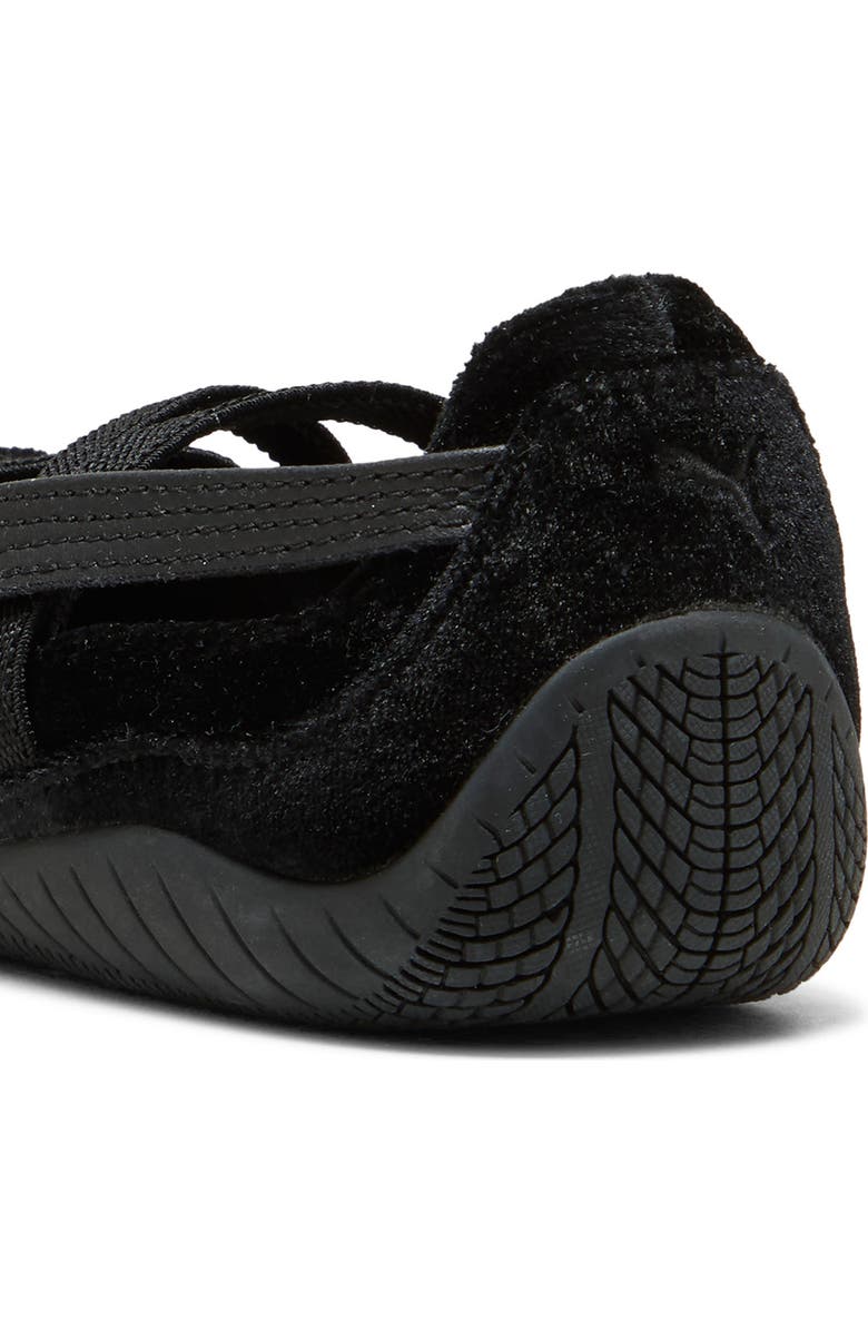 PUMA Kids' Speedcat Ballet Velvet Sneaker, Alternate, color, Black