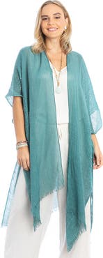 SAACHI Sequin Embellished Ruana