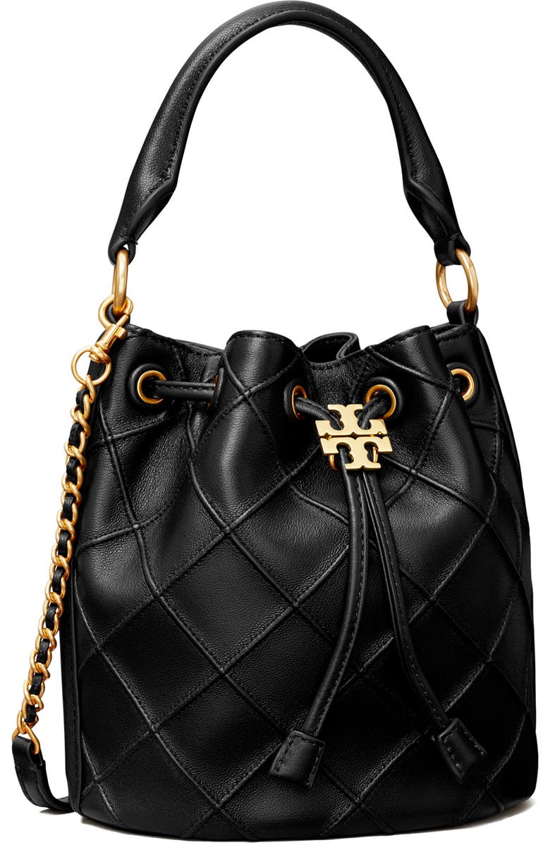 Tory Burch Small Fleming Soft Leather Bucket Bag, Alternate, color,