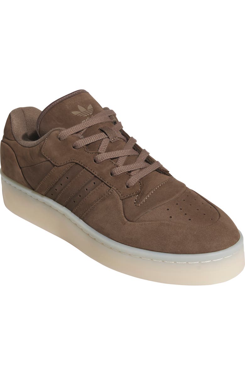 adidas Rivalry Lux Low Top Basketball Sneaker, Main, color, Earth Strata/ Wonder White