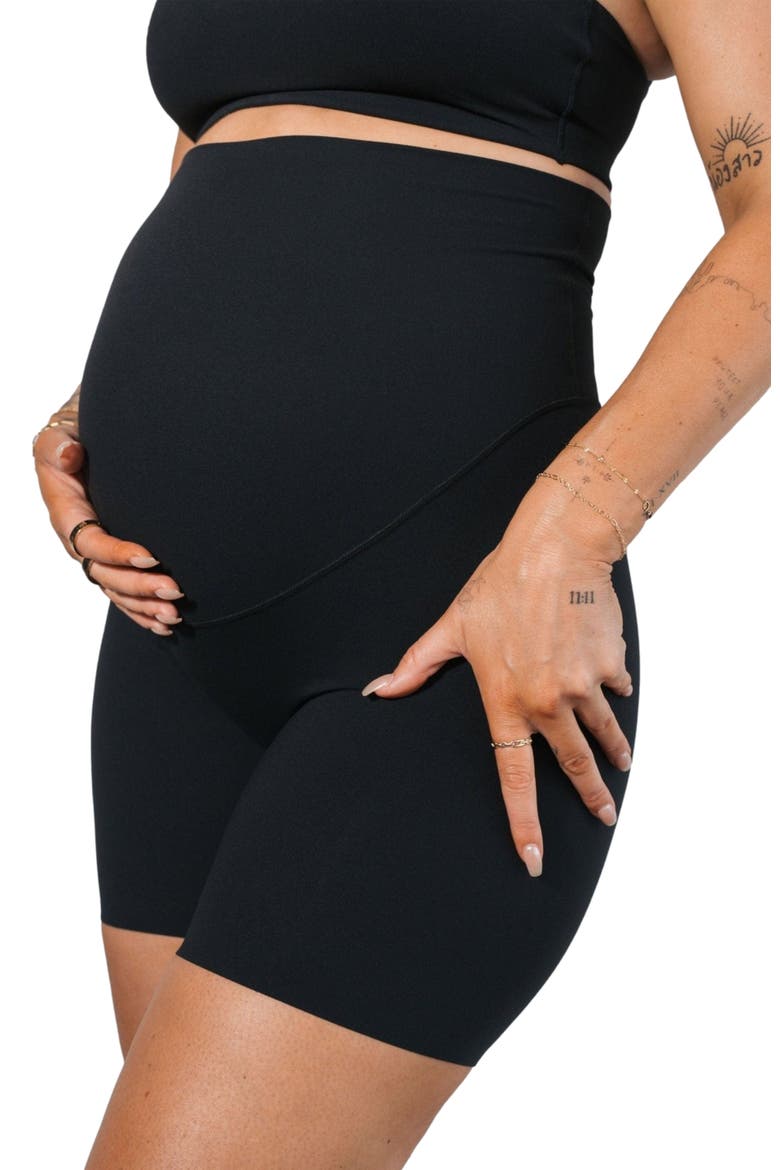 Cloud II Maternity Rider Short, Alternate, color, Midnight