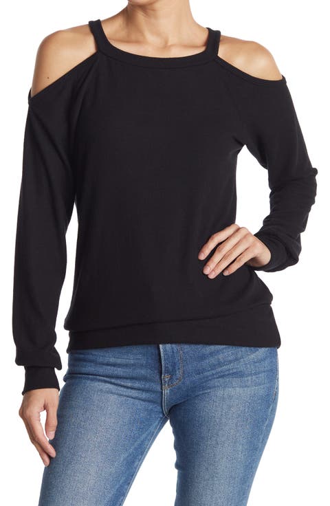 Cold Shoulder Knit Sweater