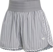 adidas Originals Stripe High Rise Poplin Short