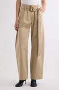 Acne Studios Page Belted Cotton Gabardine Pants