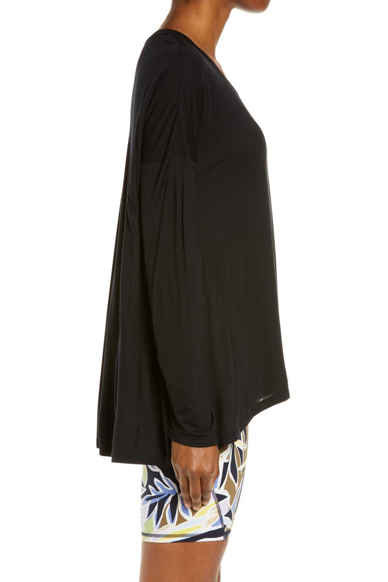 Easy Peazy Long Sleeve Shirt, Alternate, color, BLACK