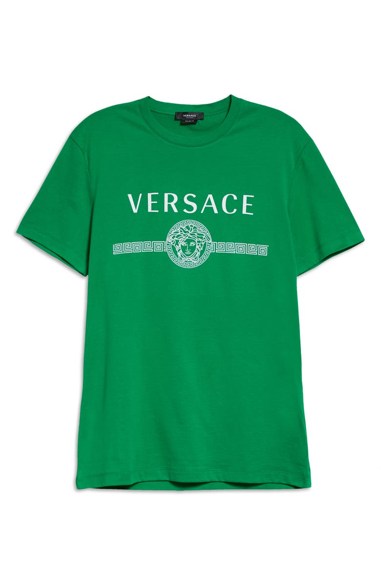 Versace Medusa Logo Cotton Tee, Alternate, color,