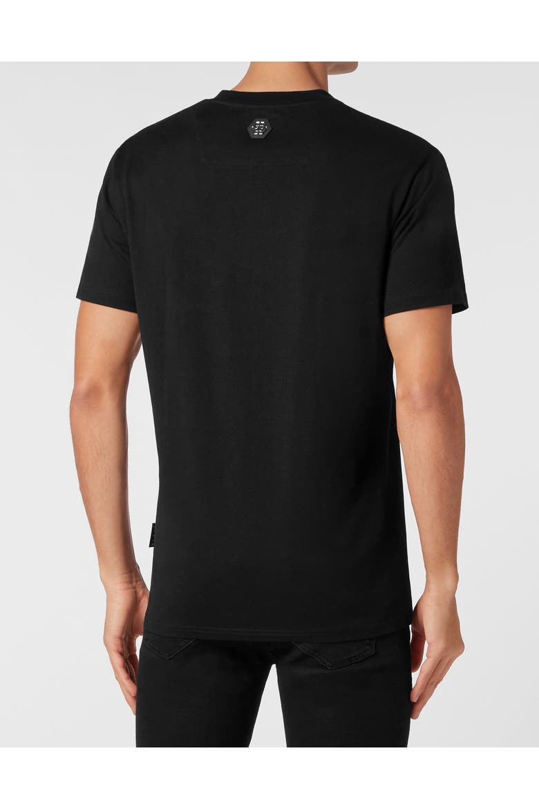 T-Shirt Round Neck Tattoo Men, Alternate, color, black