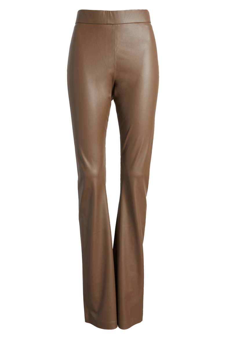 Hoyt Mini Bootcut Faux Leather Pants, Alternate, color, MOVE FORWARD