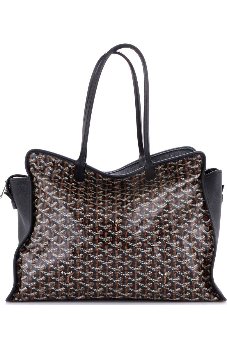 Pre-Owned Goyard Hardy Pet Carrier Coated Canvas PM, Main, color, Black