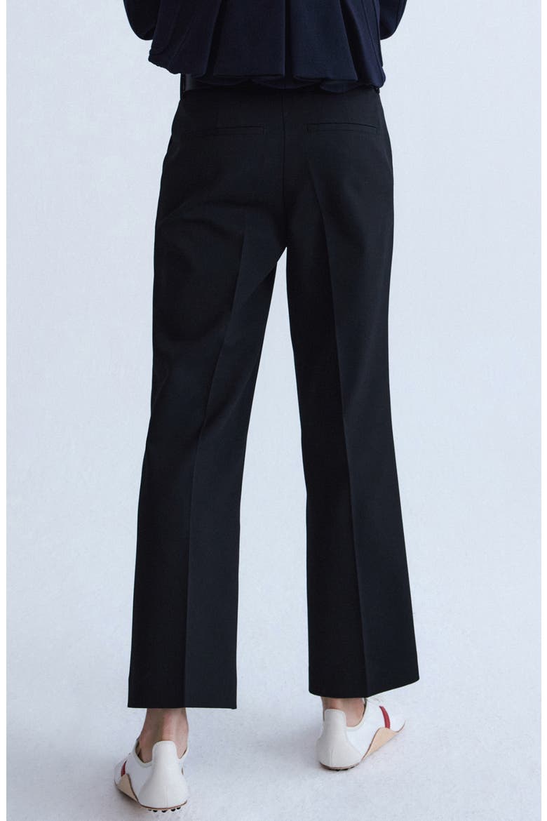 Low Rise Cropped Trousers, Alternate, color, BLACK
