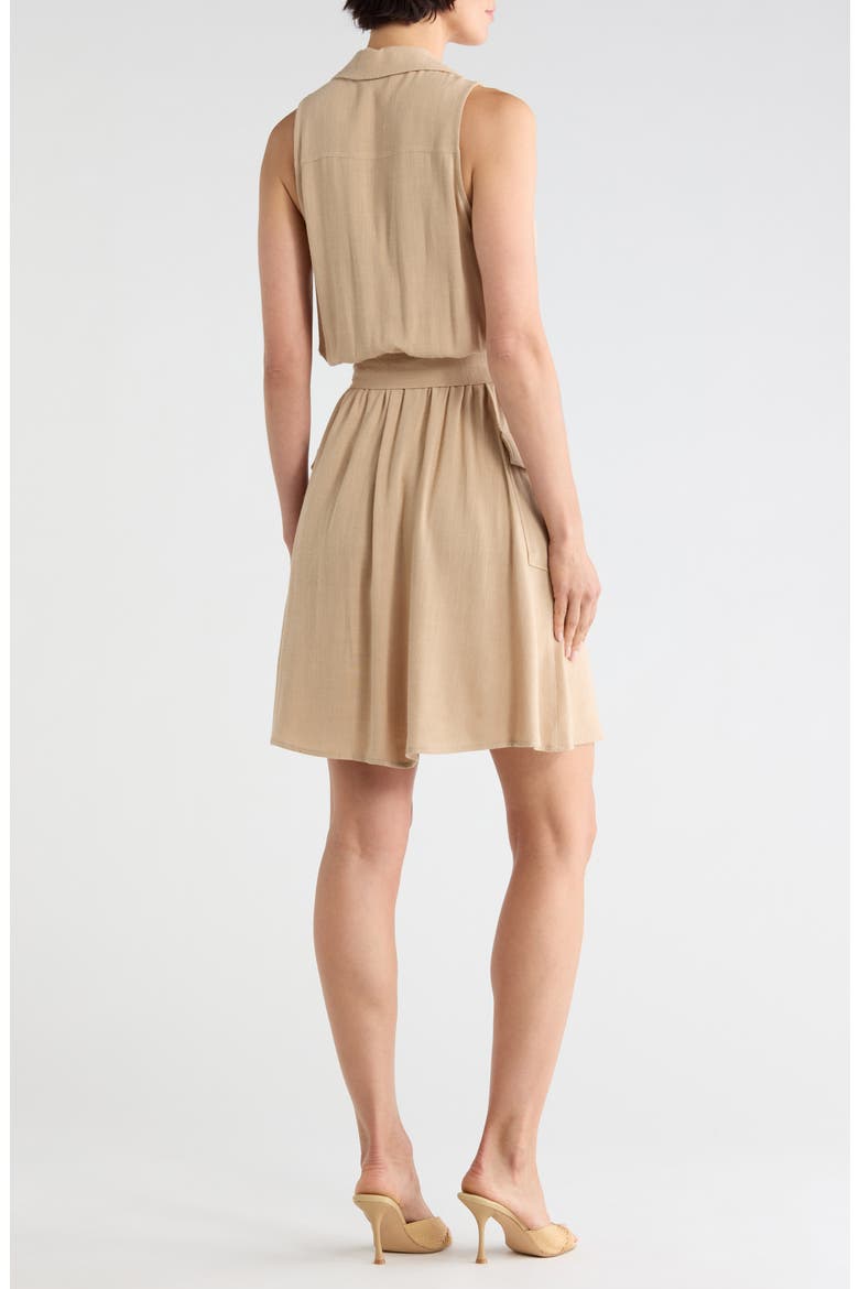 Cosima Military Minidress, Alternate, color, ALMOND