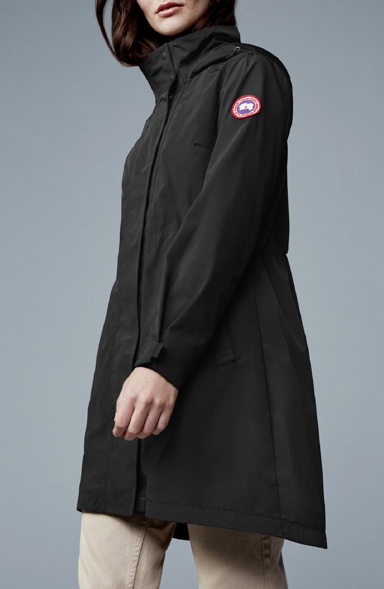 Canada Goose Belcarra Water Resistant Hooded Jacket, Alternate, color, Black - Noir