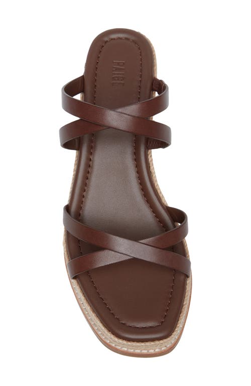 Paige Jenny Espadrille Platform Wedge Slide Sandal In Brown