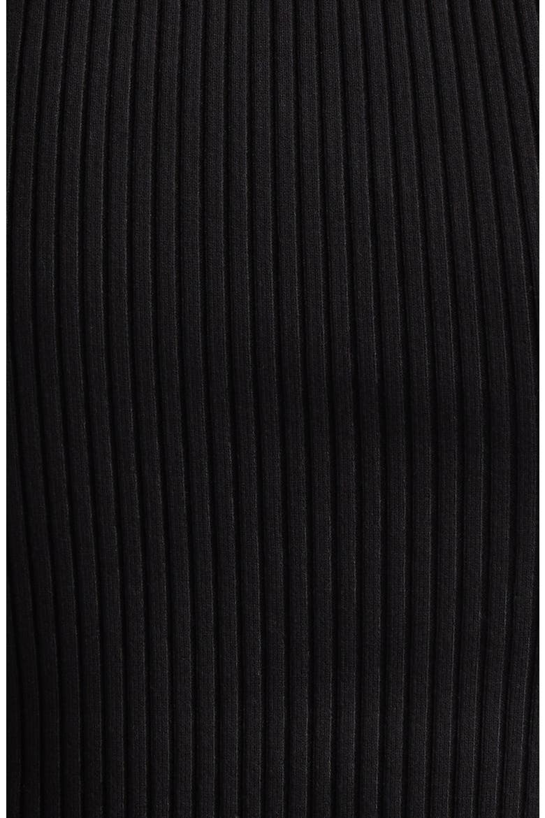 Slash Rib Sweater Dress, Alternate, color, BLACK