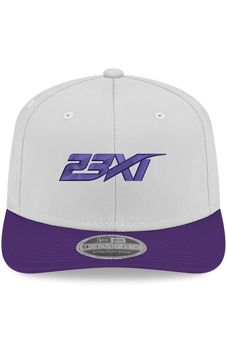 New Era Men's New Era White/Purple 23XI Racing 9SEVENTY Team Adjustable Hat, Alternate, color, 