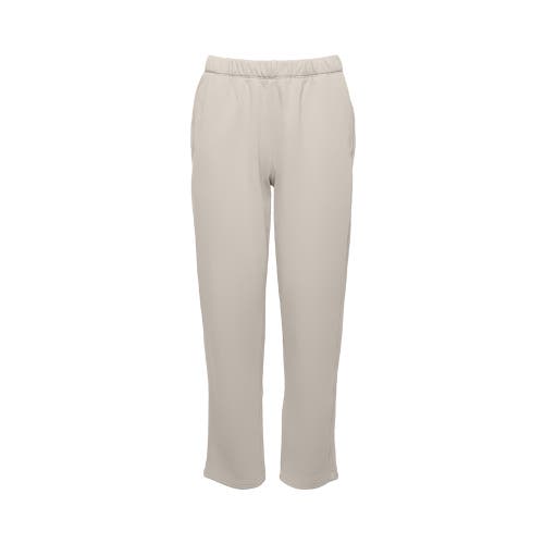 Ocio Organic Cotton Teddy Cropped Pant In Neutral
