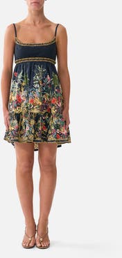 Camilla Short Dress With Jersey Bodice