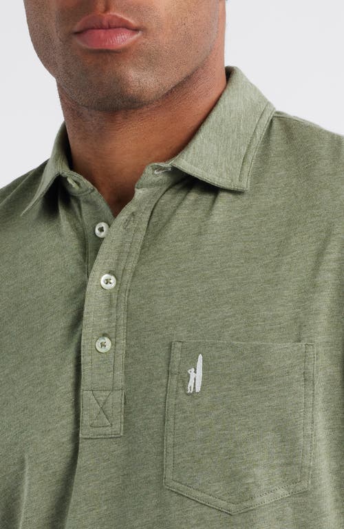 Johnnie-o Heathered Original 2.0 Regular Fit Polo In Green