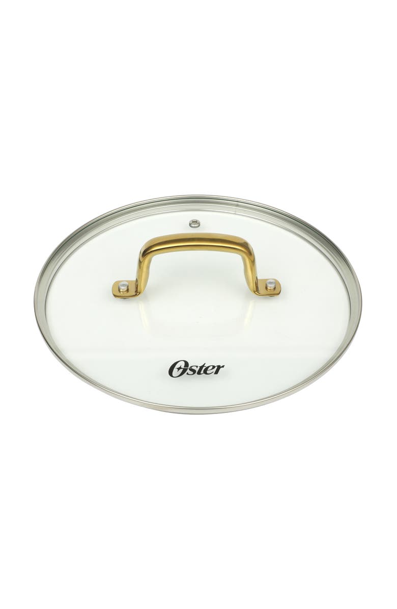 OSTER Abbottsford 4.4 Quart Nonstick Aluminum Dutch Oven with Glass Lid, Alternate, color, Black