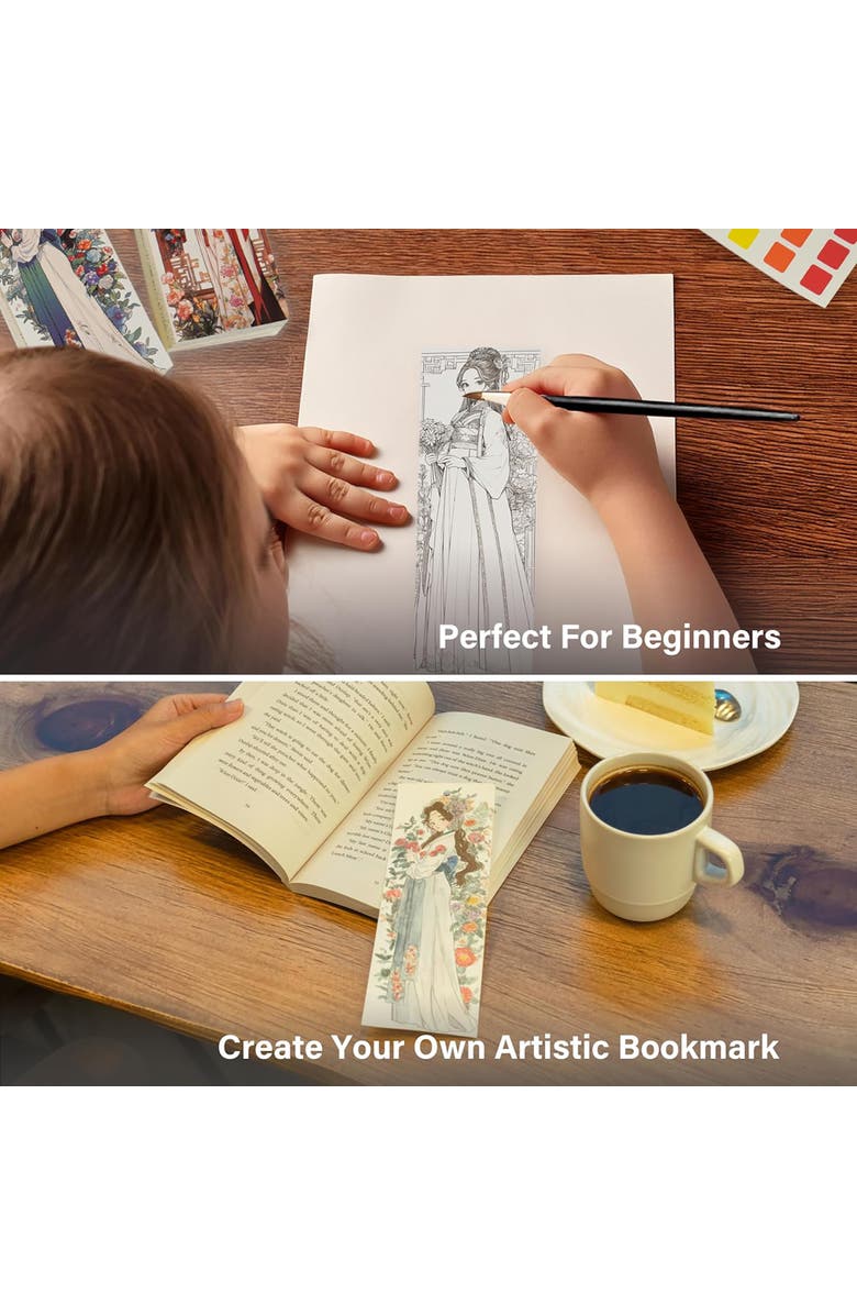 COIPLAY Watercolor Painting Art Kit, Dynasty Girls, Tin Box, Kids 6+, Alternate, color, Multicolored