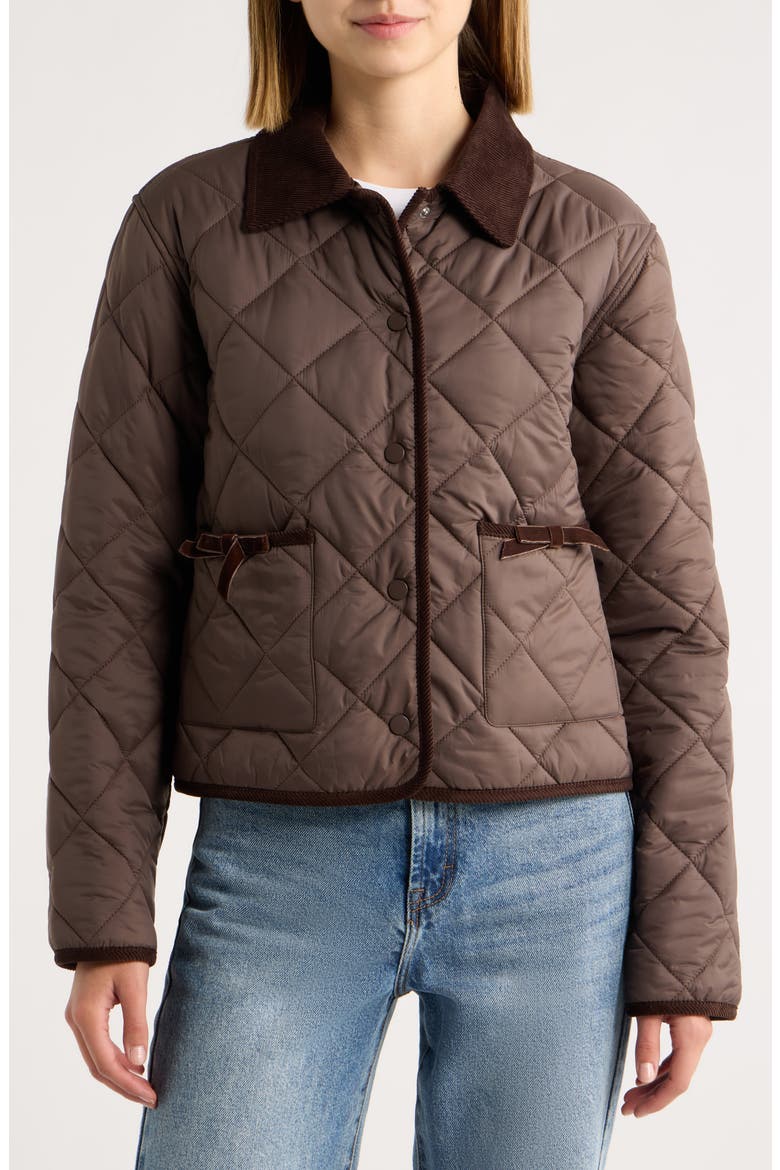 Norinda Quilted Jacket, Alternate, color, FRESH ESPRESSO