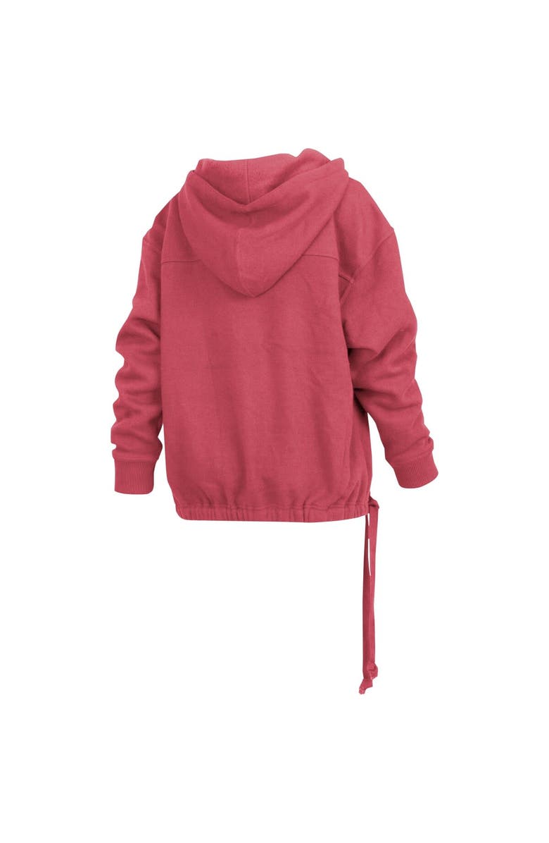 PRESSBOX Women's Pressbox Scarlet Ohio State Buckeyes Amore Keisha Button Pullover Hoodie, Alternate, color, 