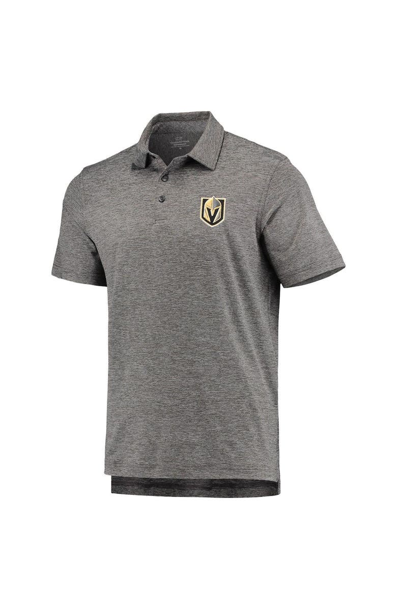 vineyard vines Men's Vineyard Vines Charcoal Vegas Golden Knights Destin Stripe Polo, Alternate, color, Charcoal