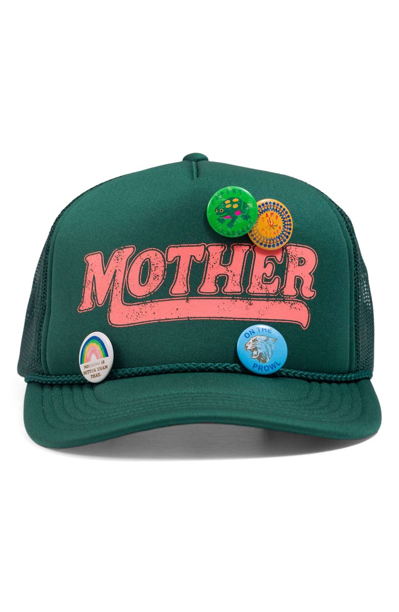 MOTHER The 10-4 Snapback Trucker Hat, Main, color, Expert Frogger