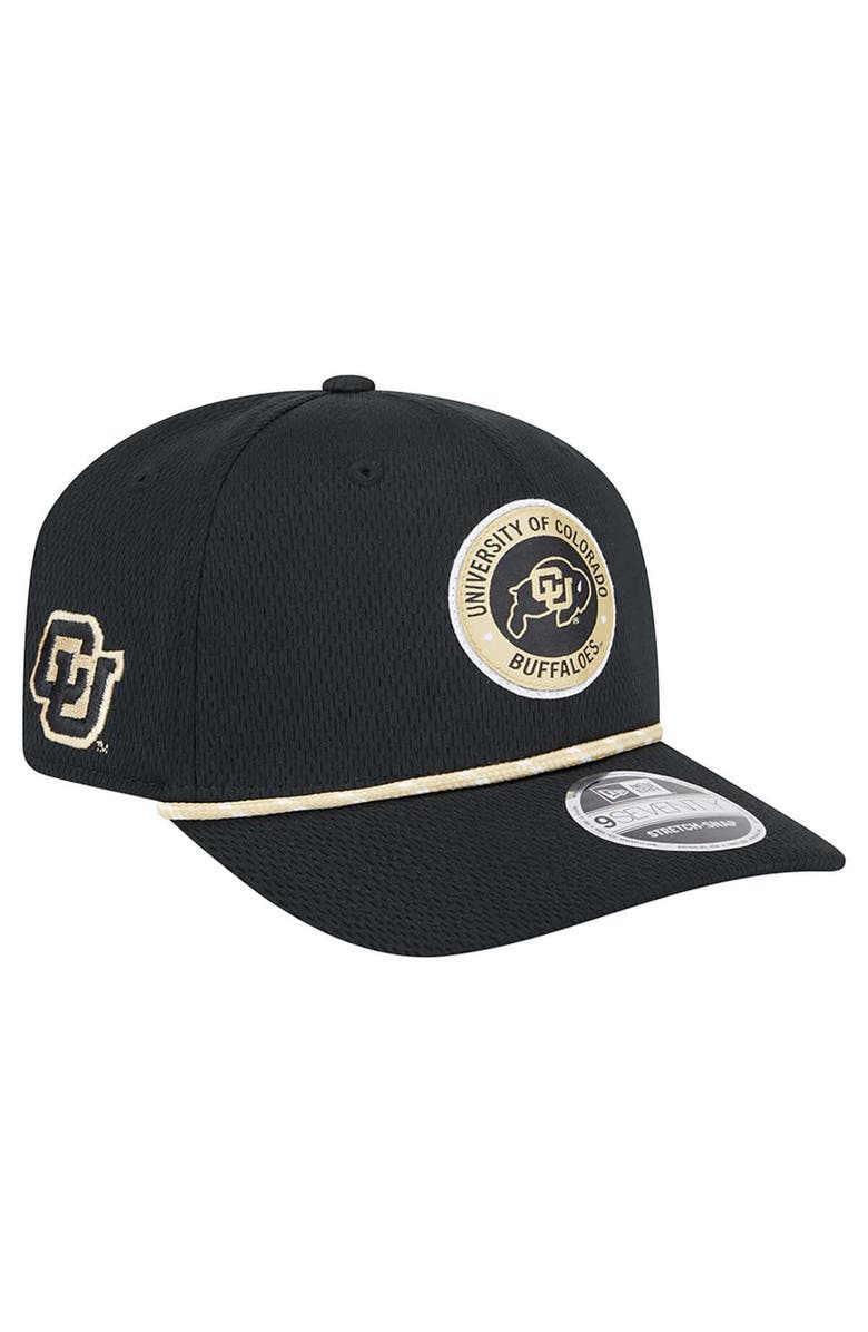 New Era Men's New Era Black Colorado Buffaloes COOLERA 9SEVENTY Rope Stretch-Snap Hat, Main, color, Black