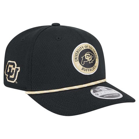Men's New Era Black Colorado Buffaloes COOLERA 9SEVENTY Rope Stretch-Snap Hat
