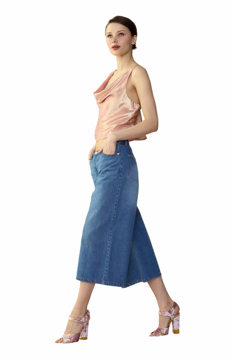 Cynthia Rowley Tommy Denim Capri, Alternate, color,