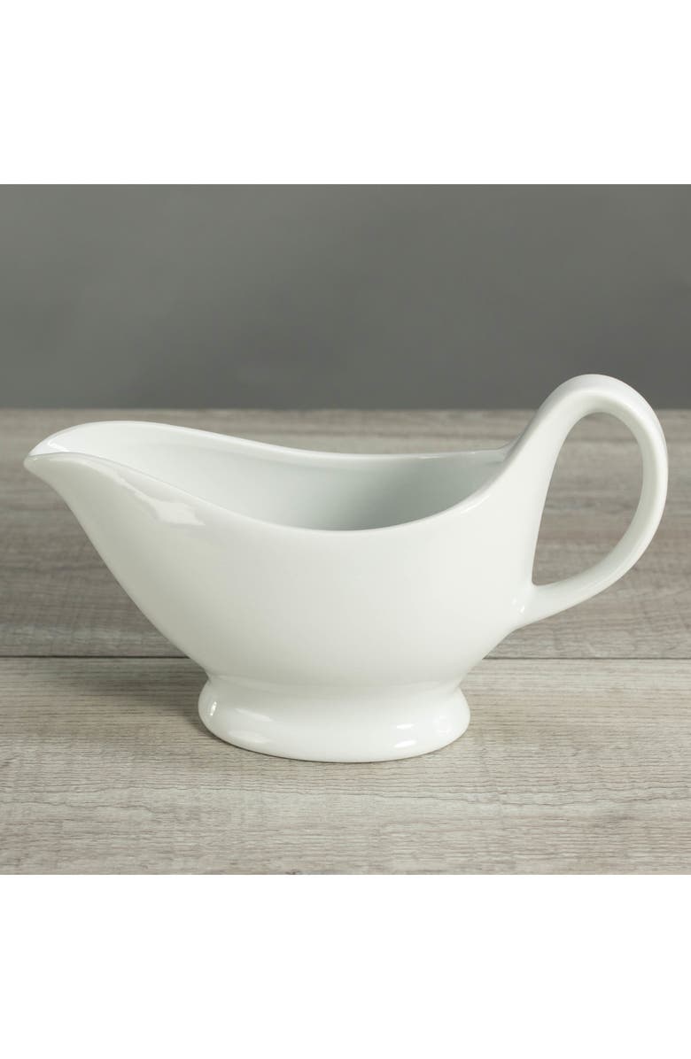BIA Cordon Bleu Porcelain Sauce Boat, Alternate, color, White