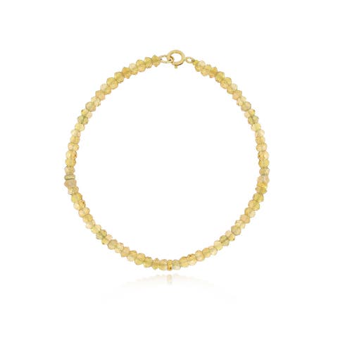 Citrine Bead Bracelet