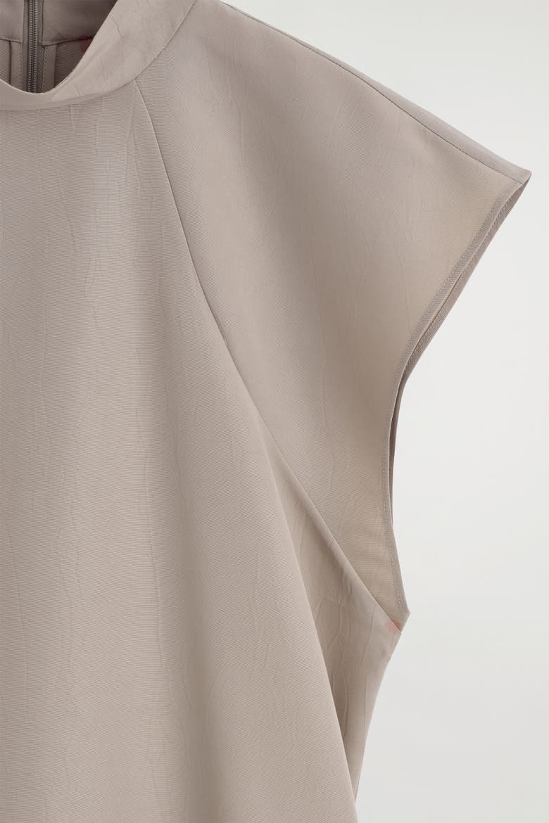 Sculpted Turtleneck Dress, Alternate, color, BEIGE