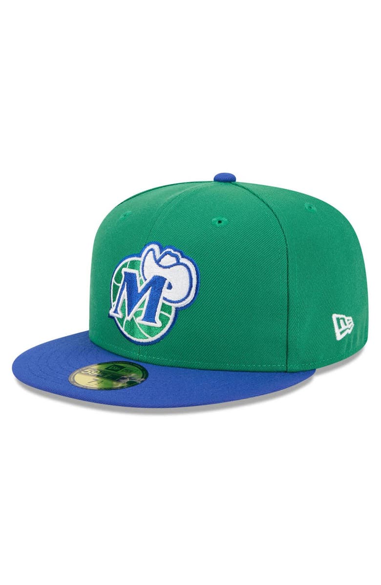 New Era Men's New Era Green/Blue Dallas Mavericks 2025/26 Classic Edition Jersey Hook 59FIFTY Fitted Hat, Main, color, Green