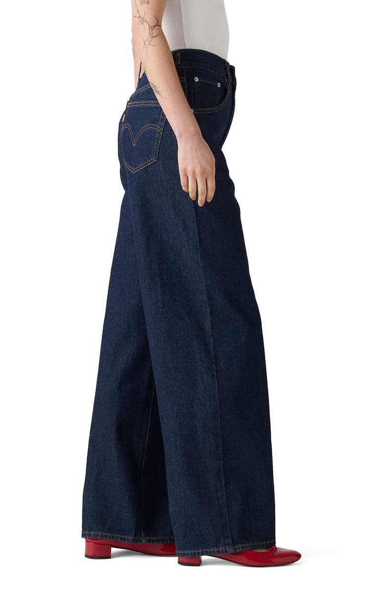 Levi's Cinch High Waist Baggy Wide Leg Jeans, Alternate, color, Reign Of The Rinse